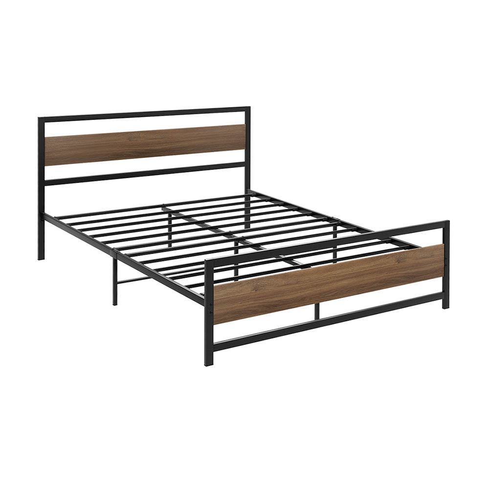 Drew Bed Frame Double Size - Metal Black