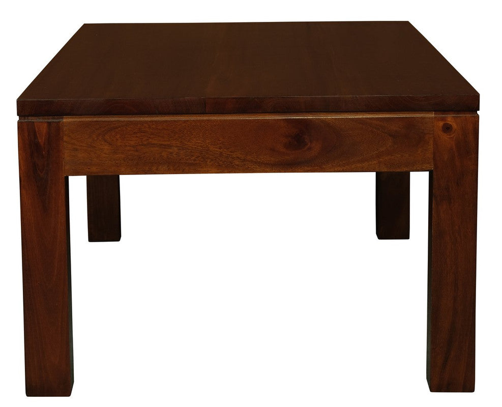 Solid Mahogany Timber Coffee Table - Light Pecan