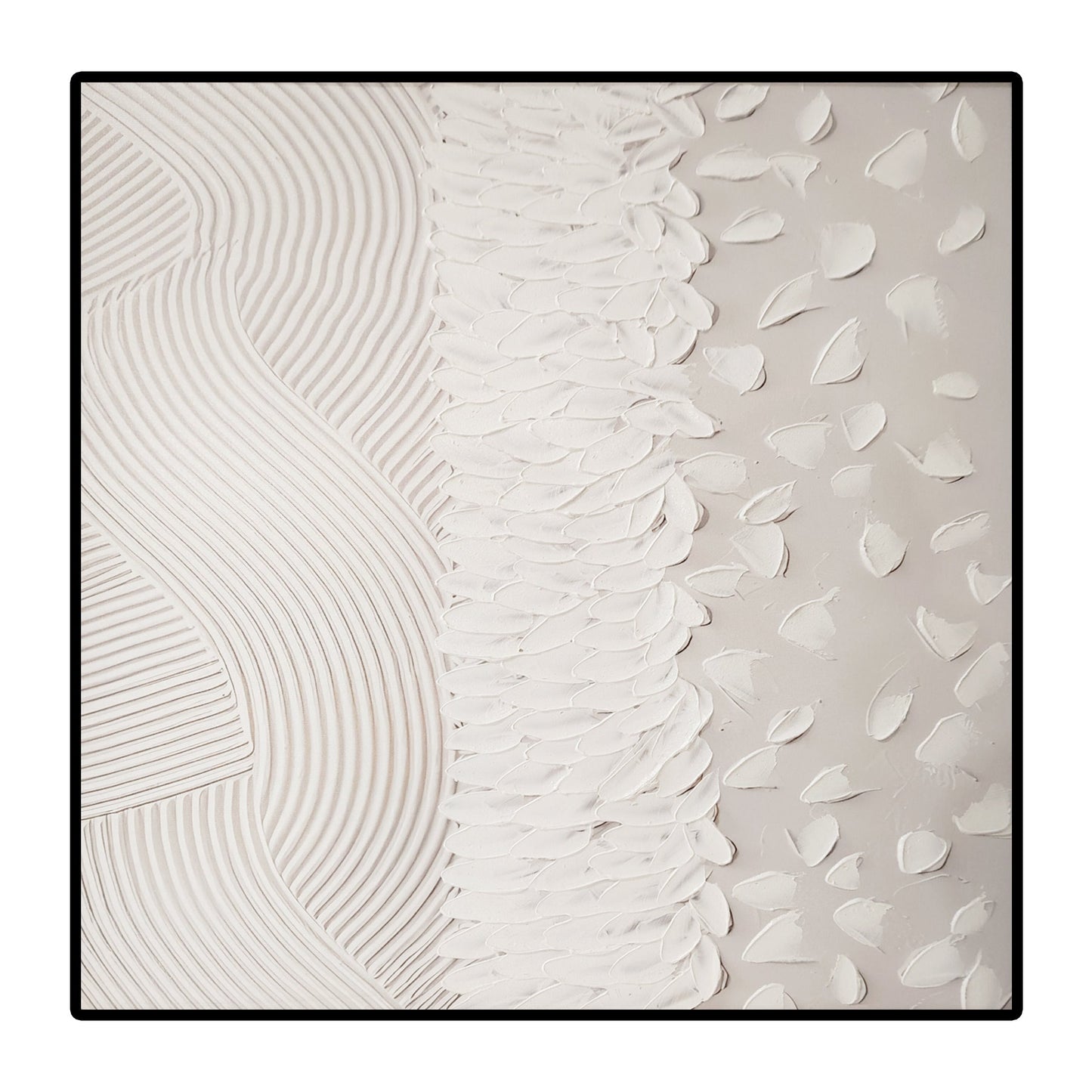 Nordic Square Framed Canvas Wall Art - Small