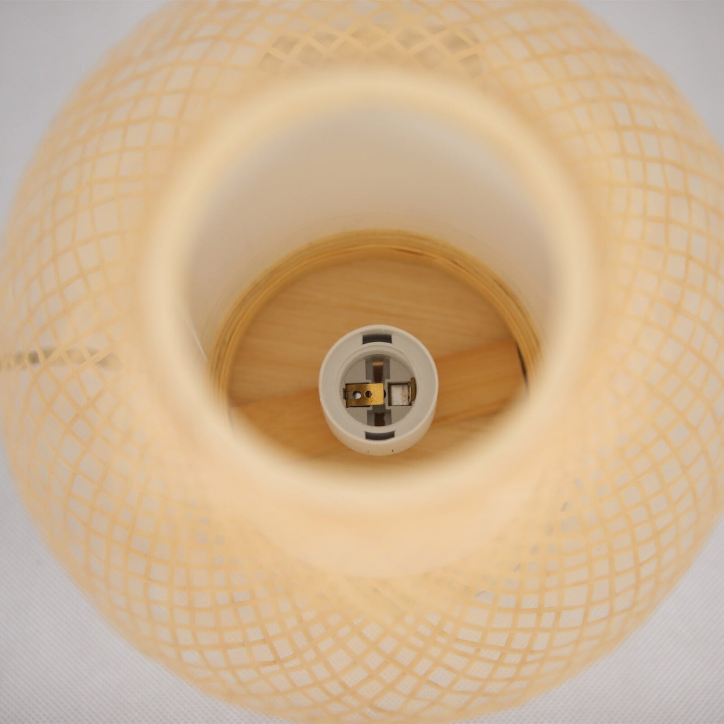 Natural Woven Bamboo Oval Table Lamp