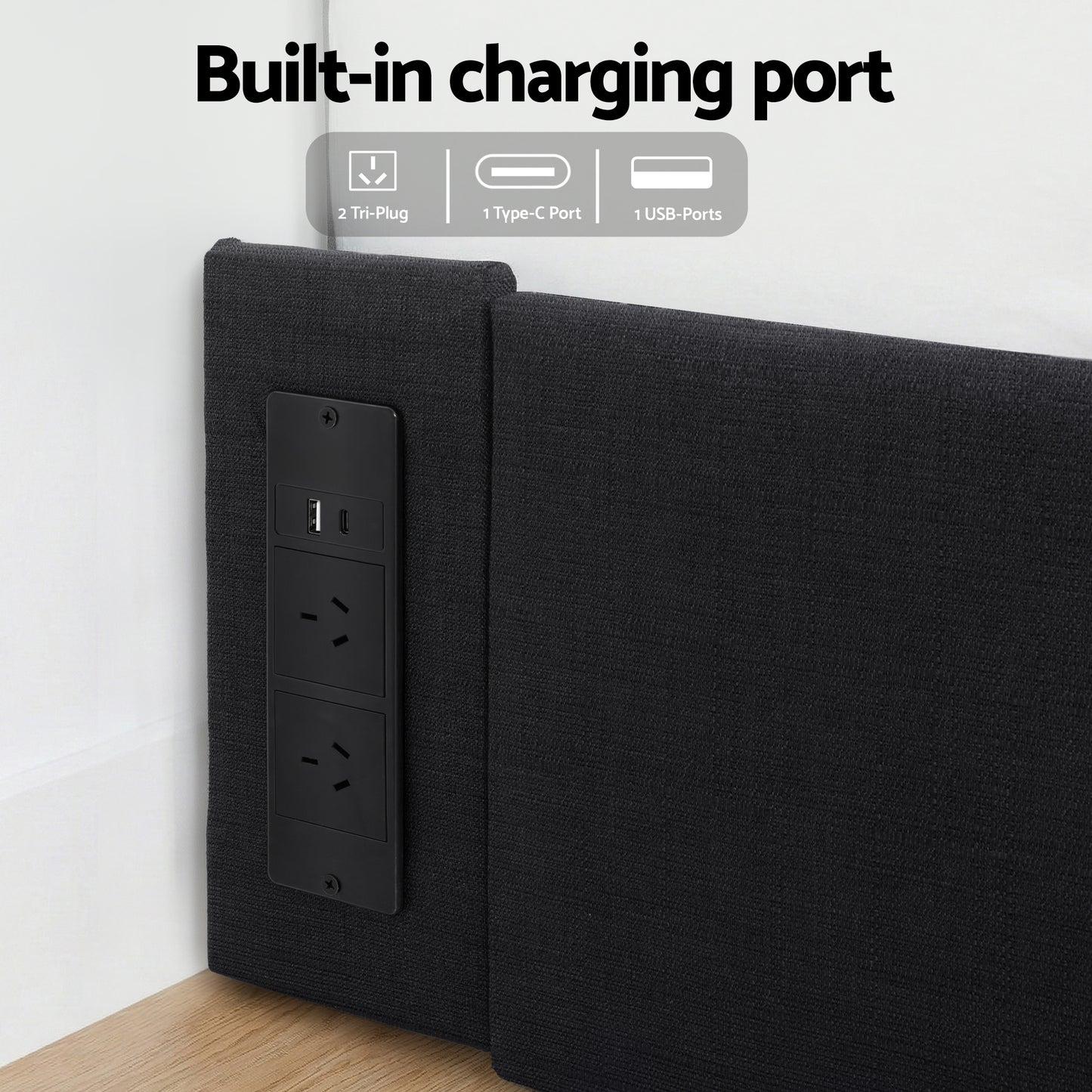 Double Bed Frame with Storage Drawers