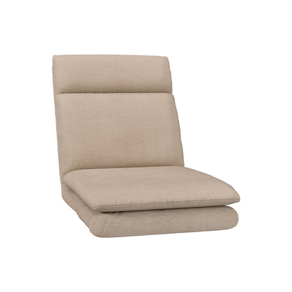 Floor Chair 1 Seater Sofa Linen Beige