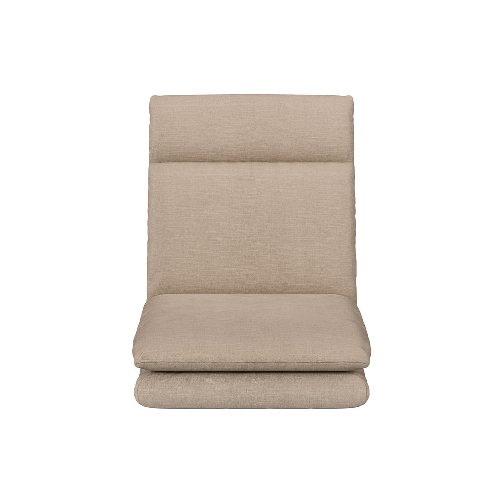 Floor Chair 1 Seater Sofa Linen Beige