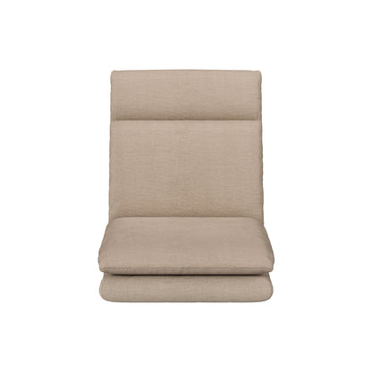 Floor Chair 1 Seater Sofa Linen Beige