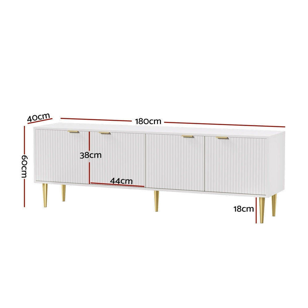 TV Cabinet Entertainment Unit 180CM White