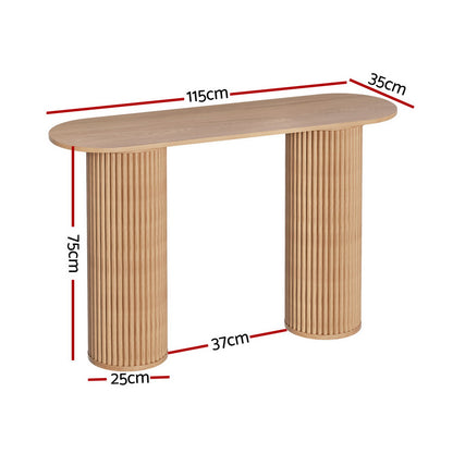 Blake Oval Console Table - Pine