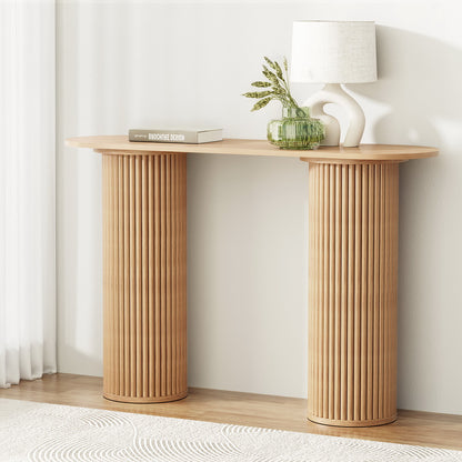 Blake Oval Console Table - Pine