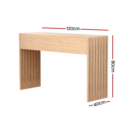 Fluted Console Table - Pine