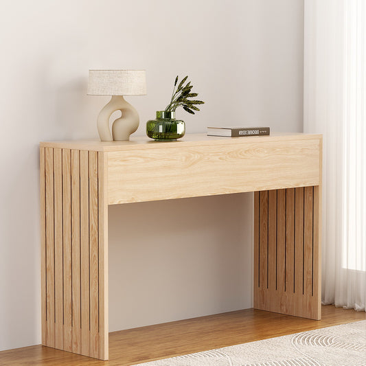 Fluted Console Table 120cm - Pine