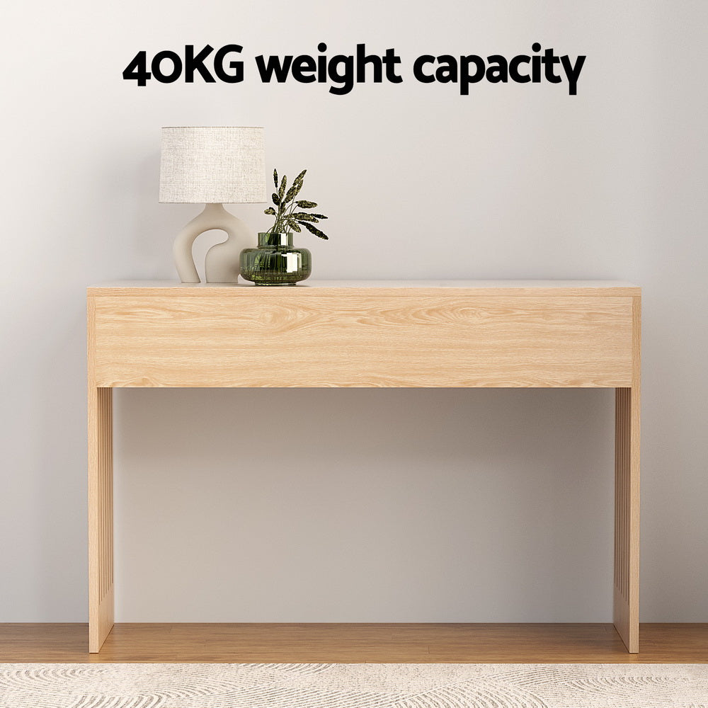 Fluted Console Table - Pine
