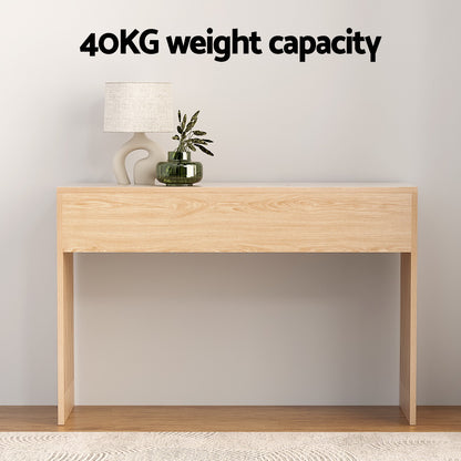 Fluted Console Table - Pine