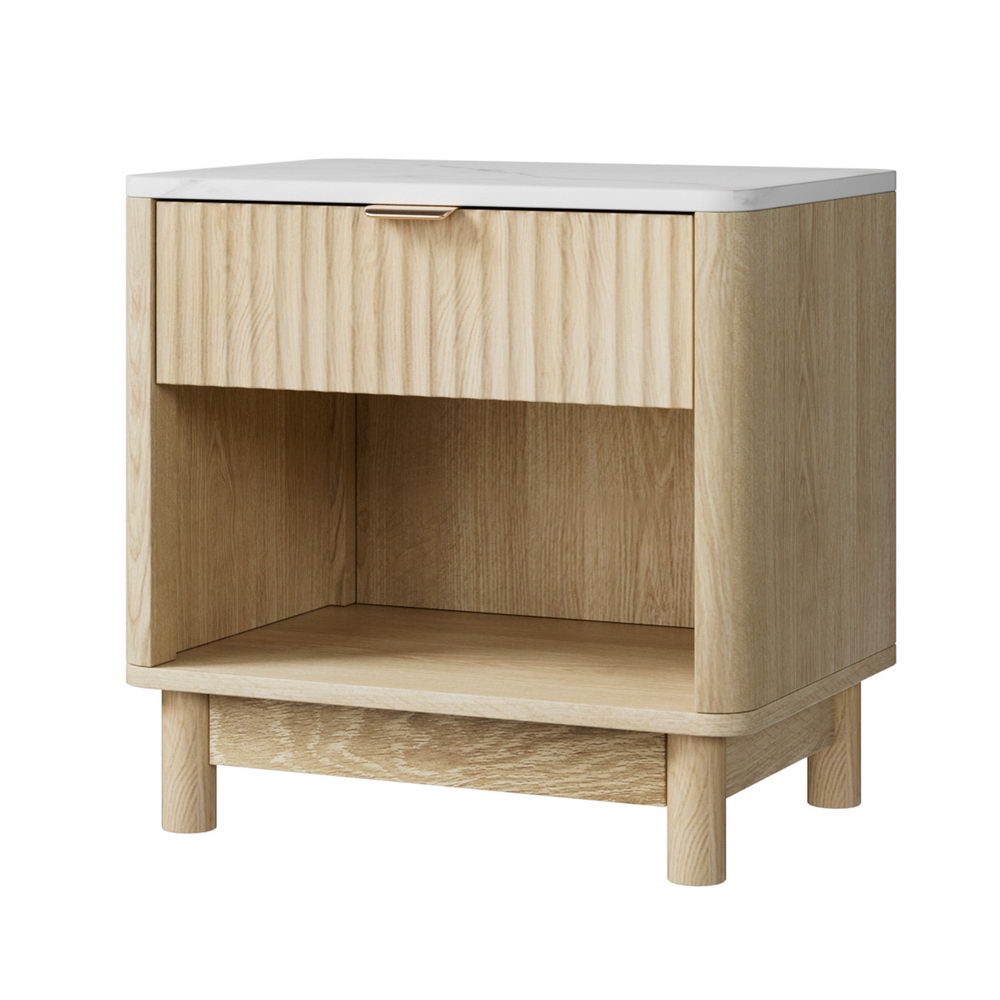 Minimal Bedside Table- Pine