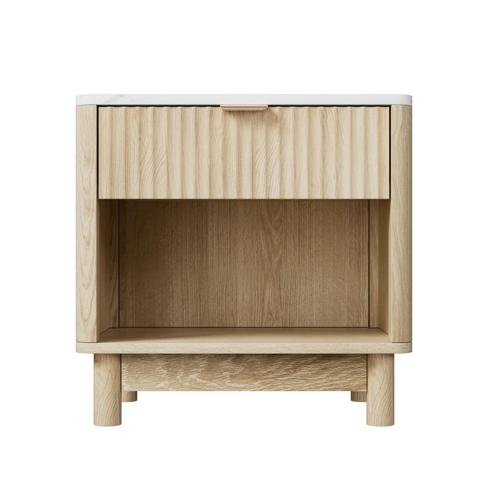 Minimal Bedside Table- Pine