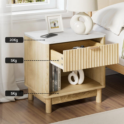 Minimal Bedside Table- Pine