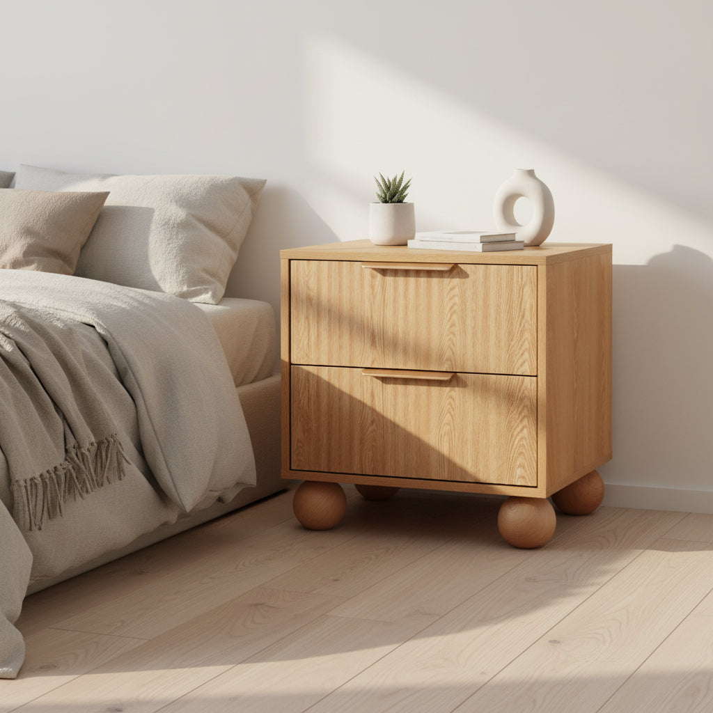 Rattan Mini Bedside Table