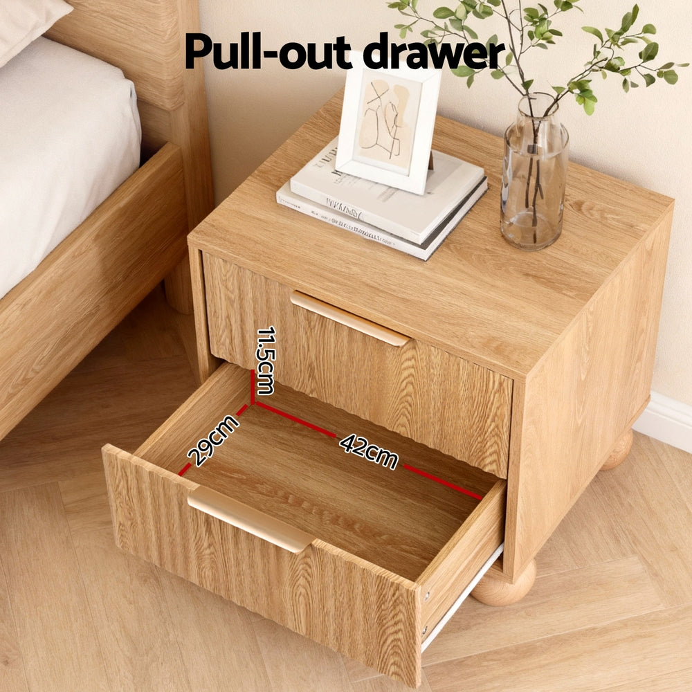 Rattan Mini Bedside Table