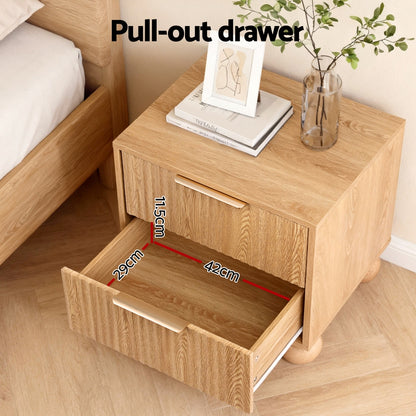 Rattan Mini Bedside Table