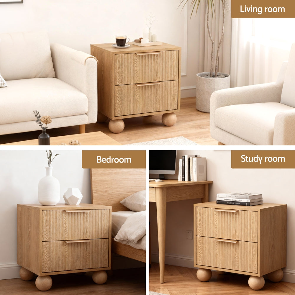 Rattan Mini Bedside Table