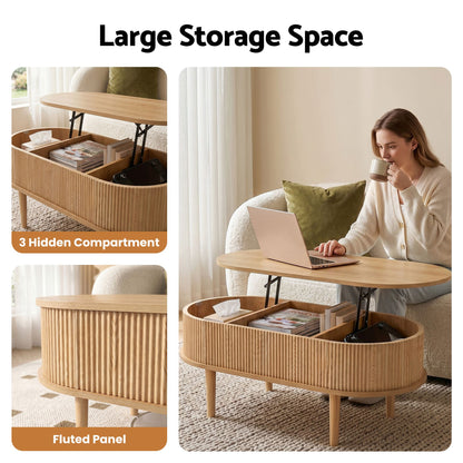 Lajla Lift Top Coffee Table – Natural