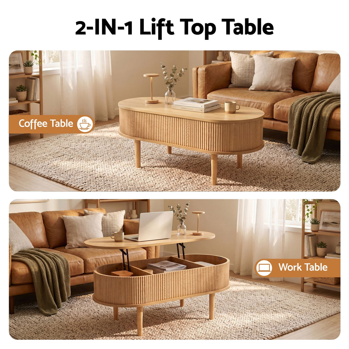 Lajla Lift Top Coffee Table – Natural
