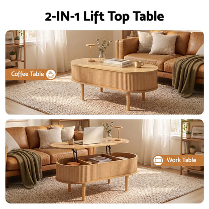 Lajla Lift Top Coffee Table – Natural