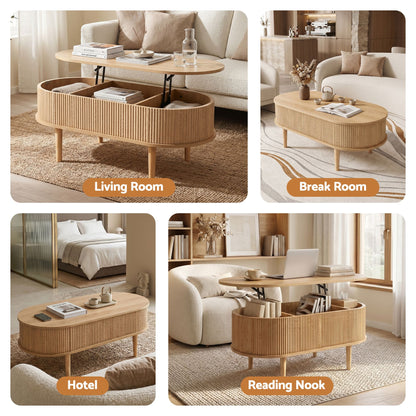 Lajla Lift Top Coffee Table – Natural