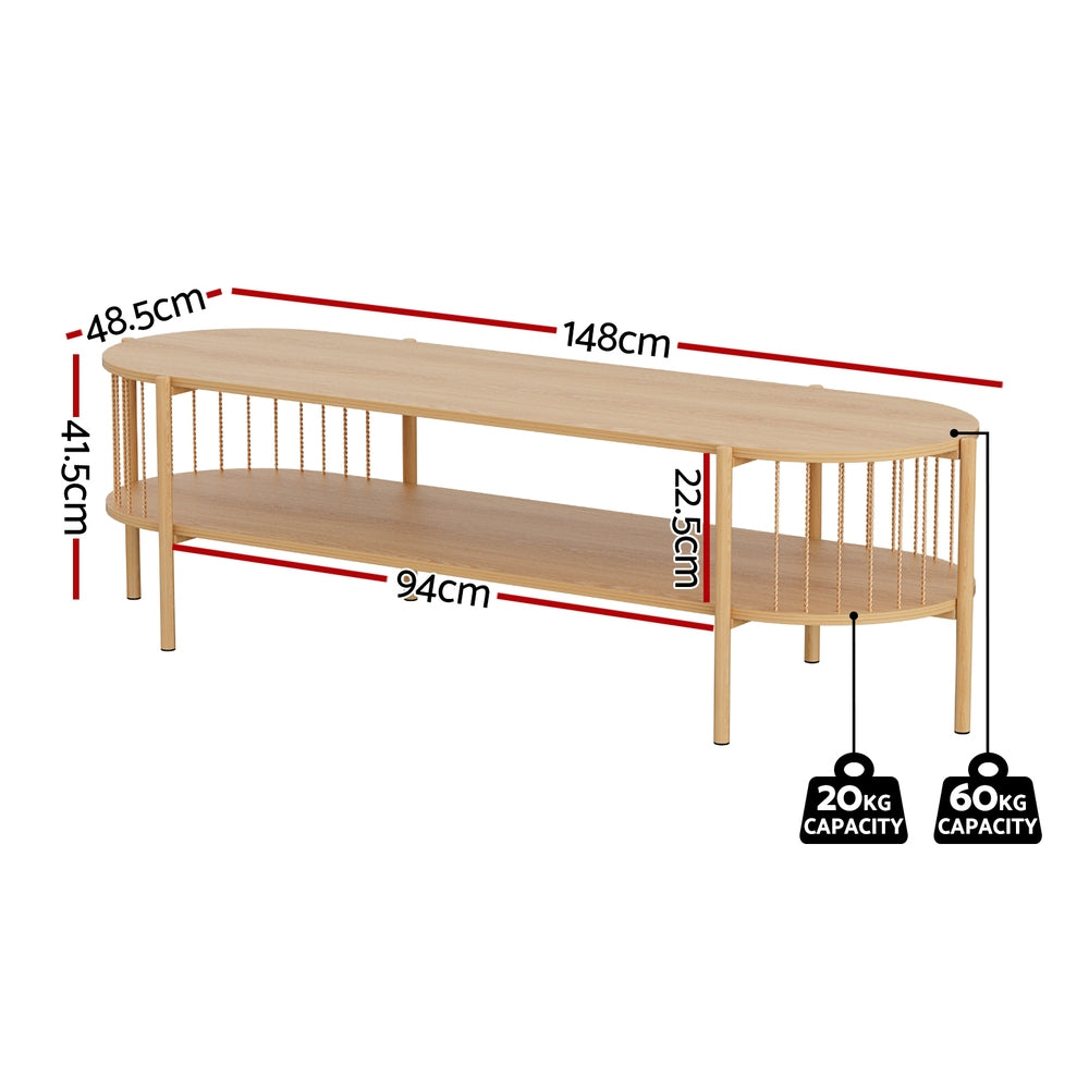 TV Unit Entertainment Unit 148cm - Pine