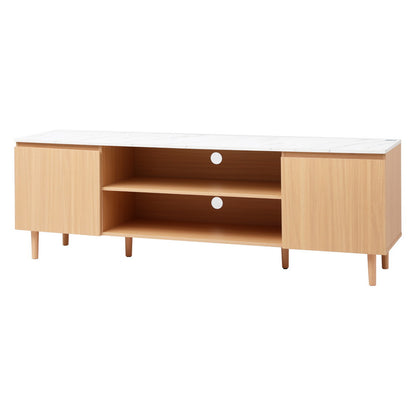 TV Cabinet Entertainment Unit 180CM Pine White