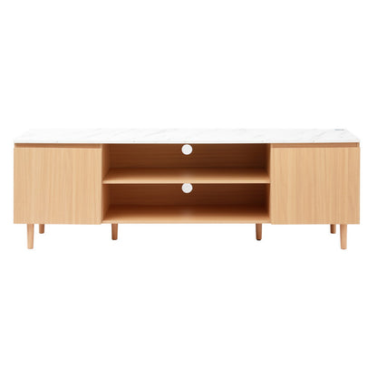 TV Cabinet Entertainment Unit 180CM Pine White