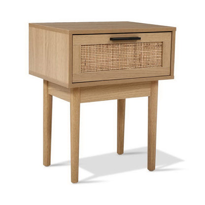 Rattan Minimal Bedside Table