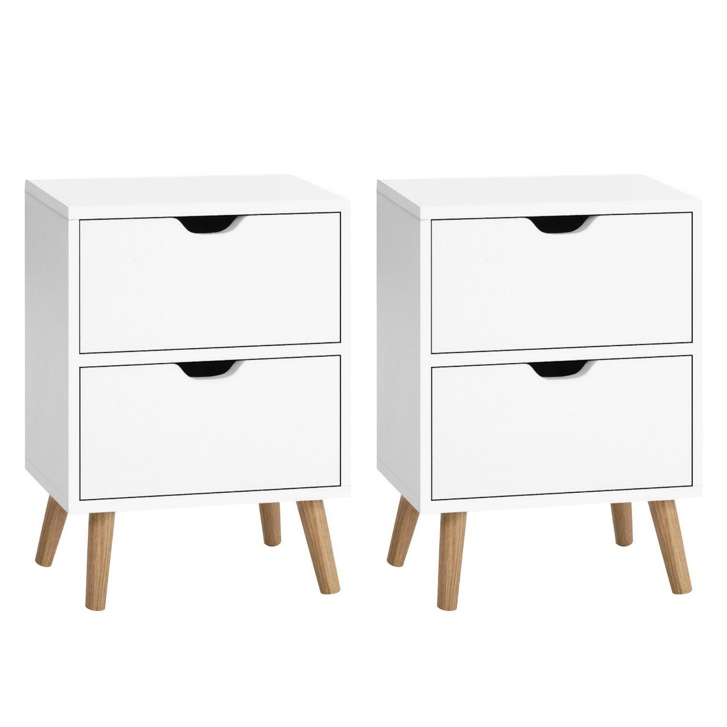 Boden Bedside Table Set - White