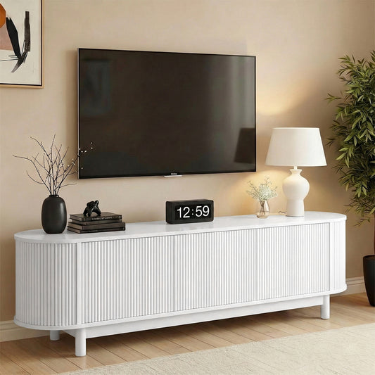 TV Entertainment Unit Storage Cabinet 160cm - White