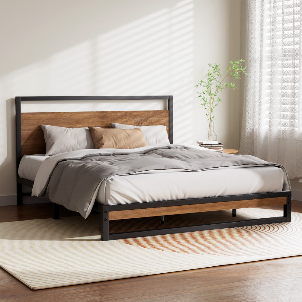 Dane Bed Frame Queen Size - Metal