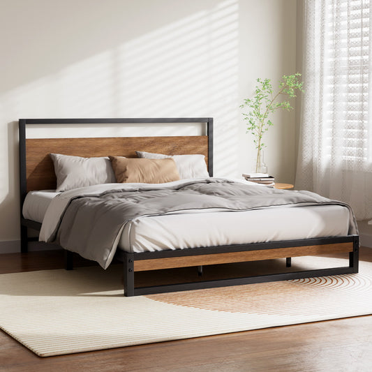 Dane Bed Frame Queen Size - Metal