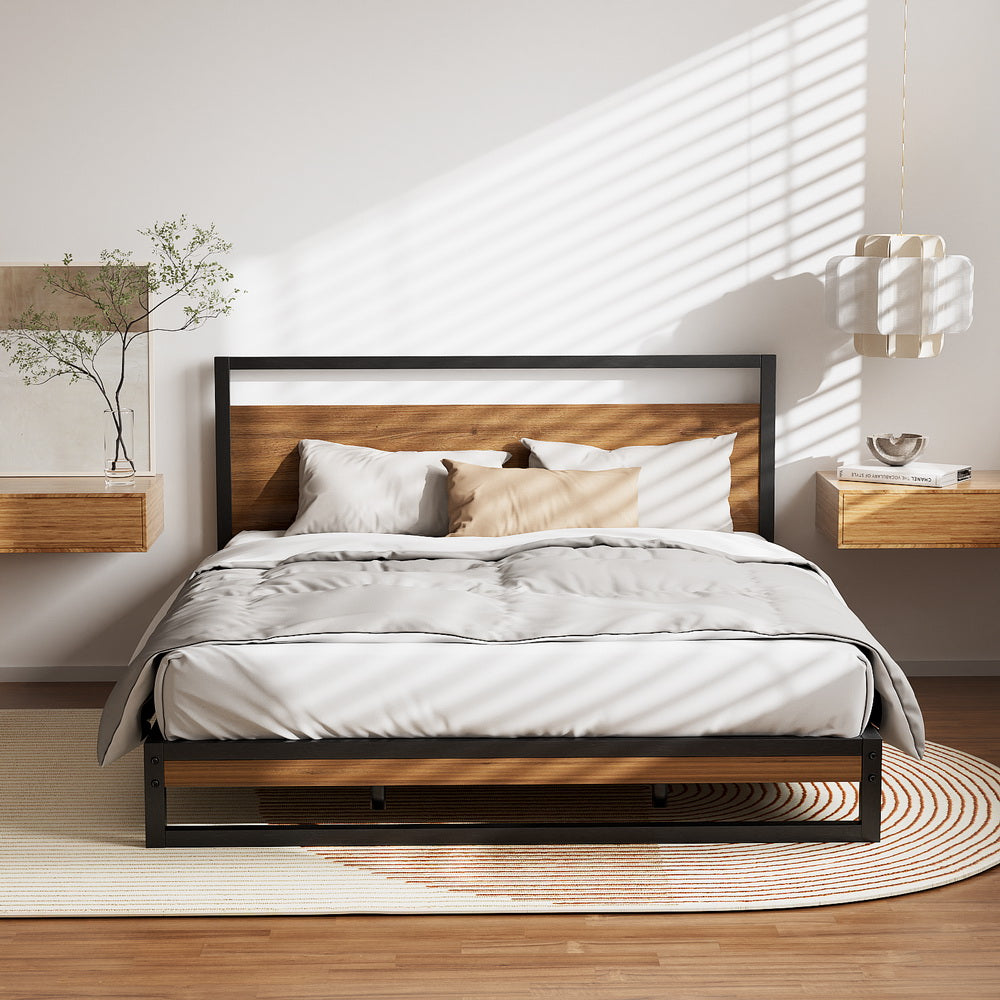 Dane Bed Frame Queen Size - Metal