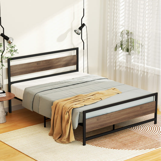 Drew Bed Frame Queen Size - Metal Black
