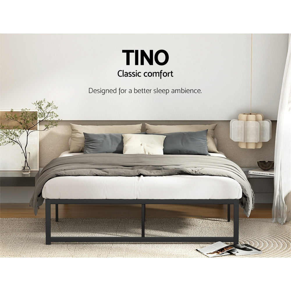 Artiss Bed Frame Double Size Metal Bed Frame TINO