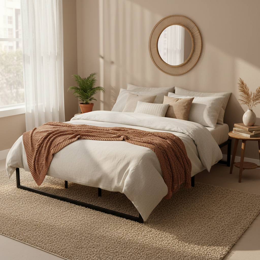 Tino Bed Frame King Size - Metal