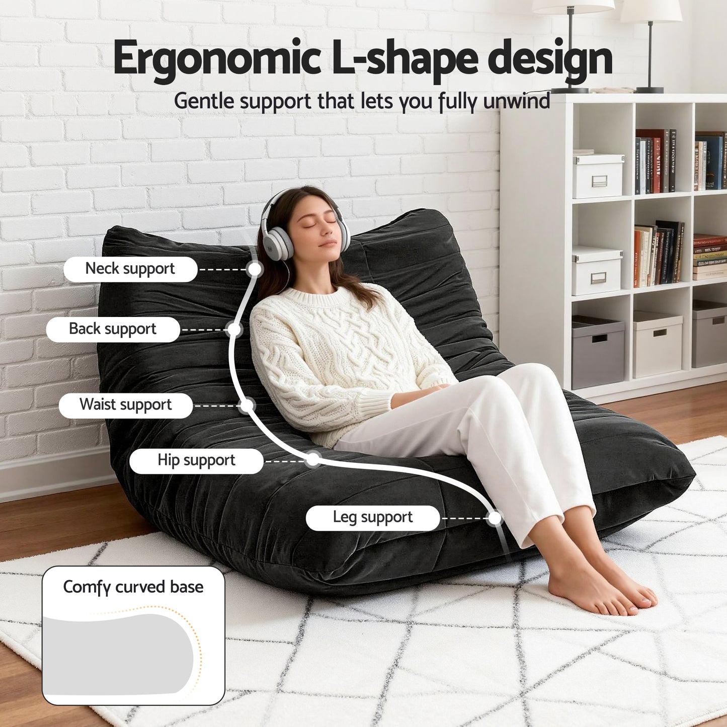 Lazy 2 Seaters Floor Couch