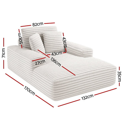 Sofa Bed Lounge Chair Recliner Faux Fur Fabric