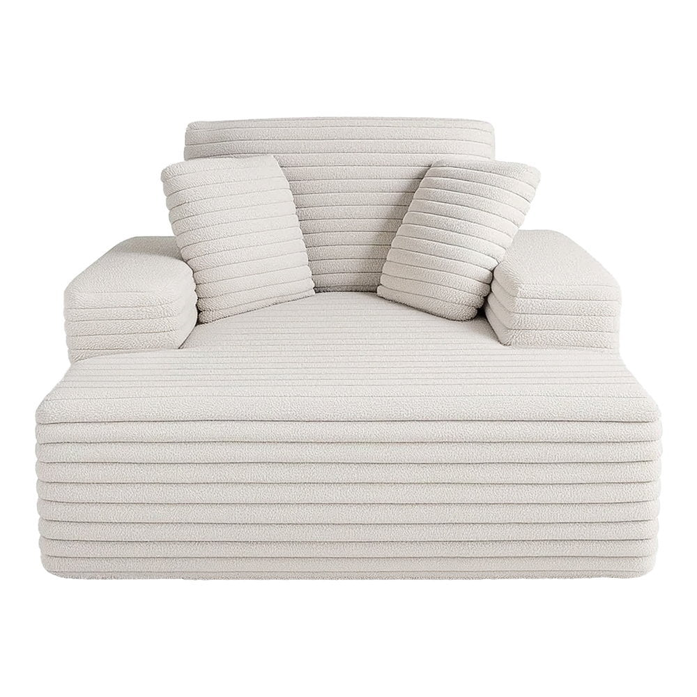 Sofa Bed Lounge Chair Recliner Faux Fur Fabric