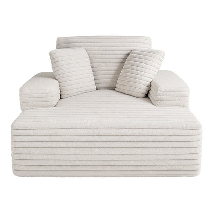Sofa Bed Lounge Chair Recliner Faux Fur Fabric