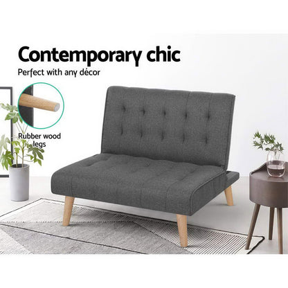 Sofa Bed Lounge Chair 1 Seater Recliner