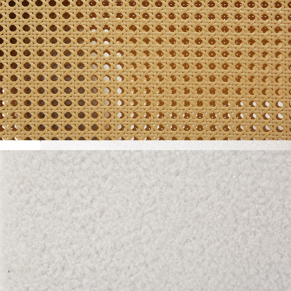 Rattan Rocking Armchair- White