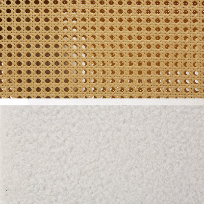 Rattan Rocking Armchair- White