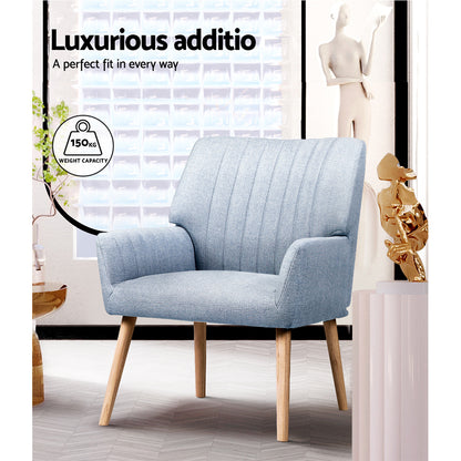 Sebastini 2x Armchair- Blue Grey