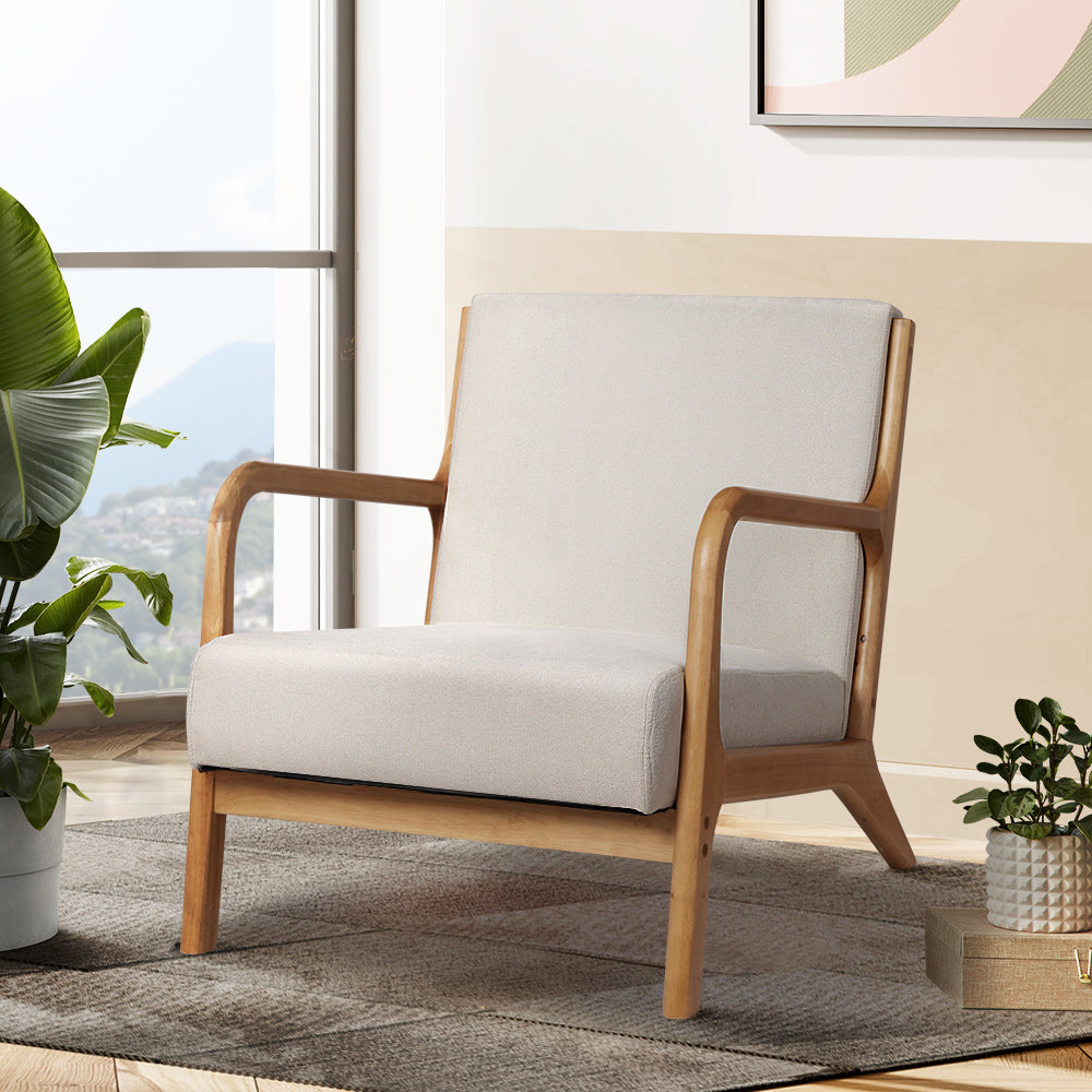 Olive Armchair- Beige