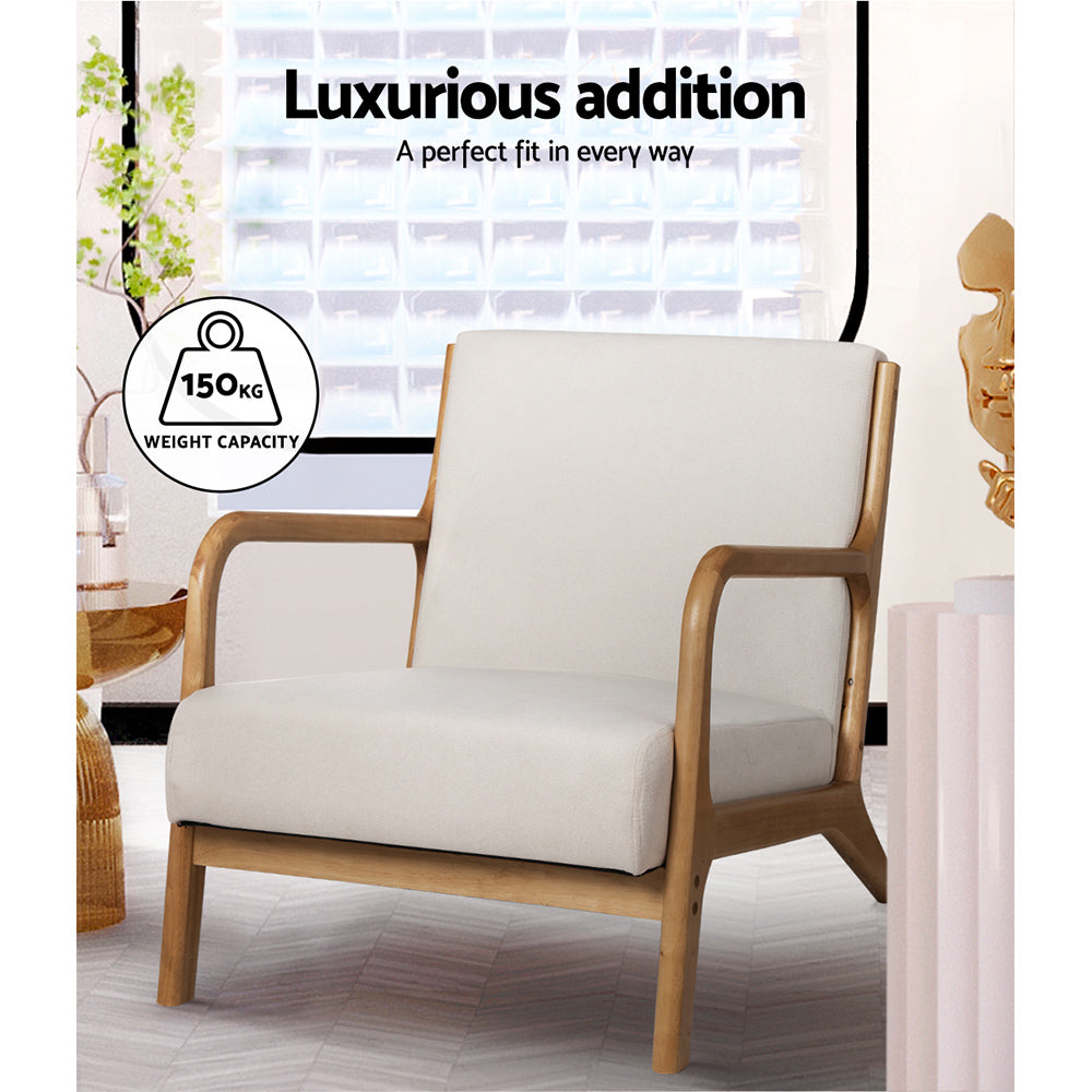 Olive Armchair- Beige