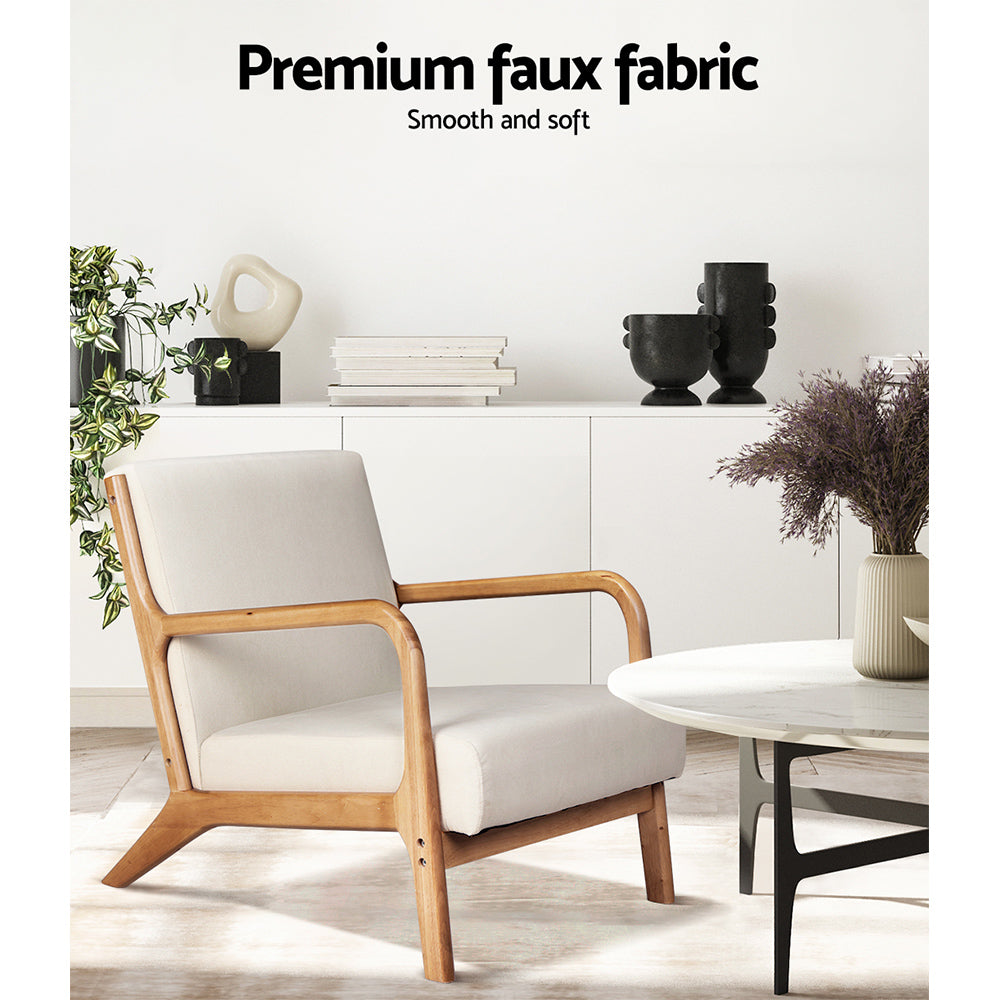 Olive Armchair- Beige