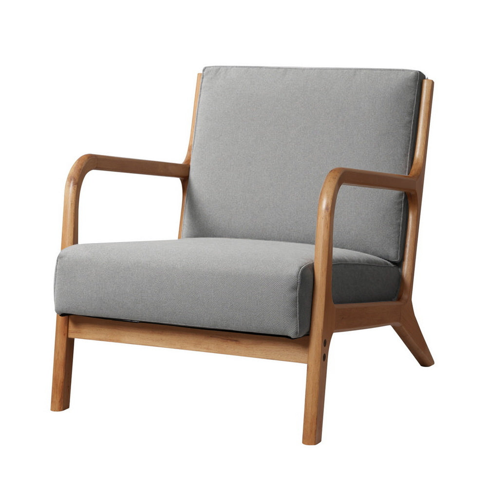 Olive Armchair- Light Grey